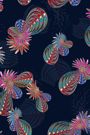 几何印花花型图片