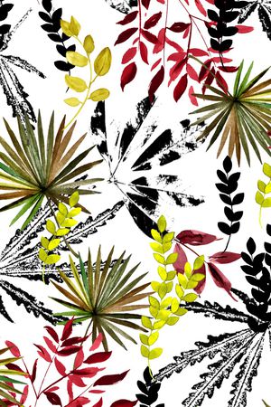 植物印花花型图片