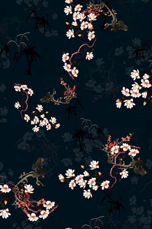 花卉印花花型图片
