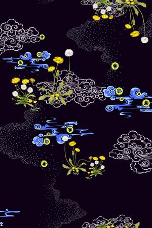 花卉印花花型图片