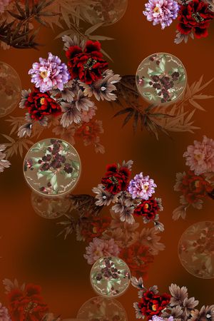 花卉印花花型图片