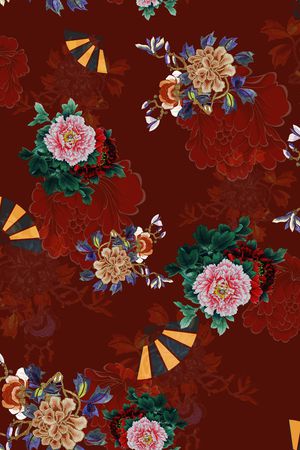 花卉印花花型图片