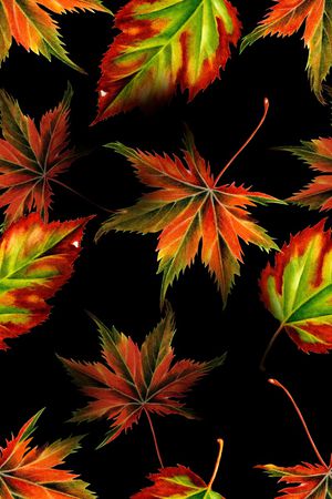 绿植树叶印花花型图片