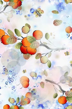 水果印花花型图片