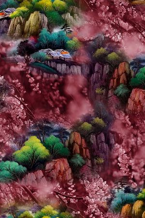 香云纱印花花型图片