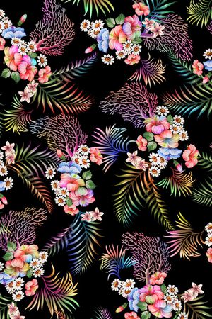 花卉印花花型图片