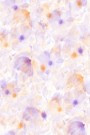 水彩印花花型图片