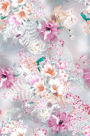 花卉印花花型图片