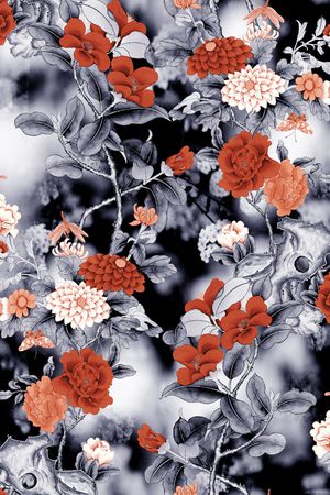 香云纱印花花型图片