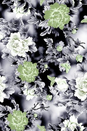香云纱印花花型图片