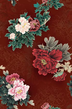 花卉印花花型图片