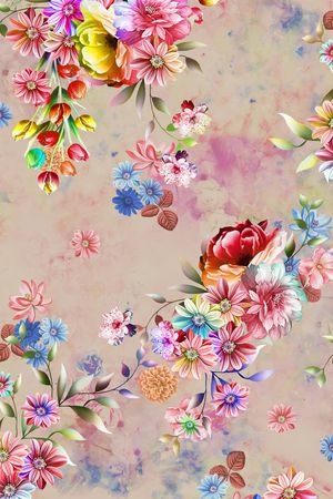 定位花印花花型图片