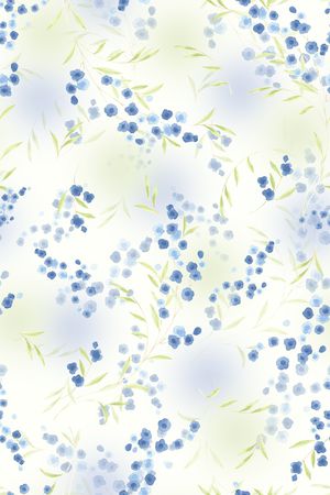 水彩印花花型图片