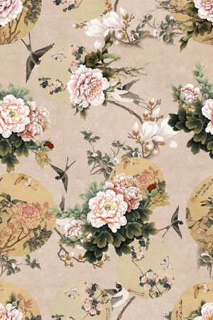 花卉印花花型图片