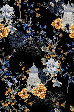 花卉印花花型图片