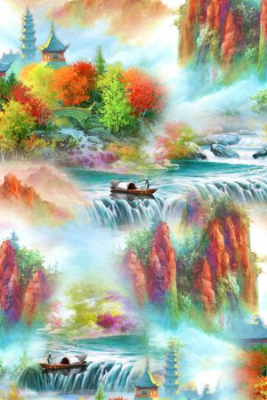 民族风印花花型图片