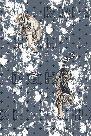 字母印花花型图片