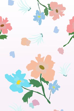 写意印花花型图片