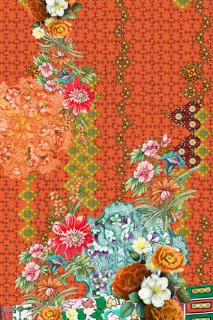 定位花印花花型图片