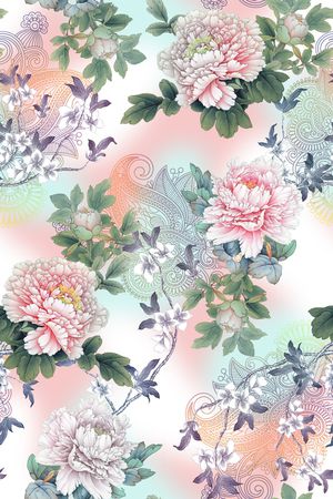 民族风印花花型图片