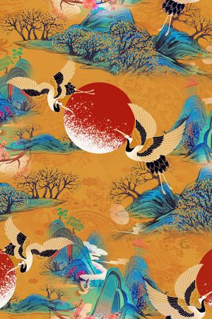 数码花型印花花型图片