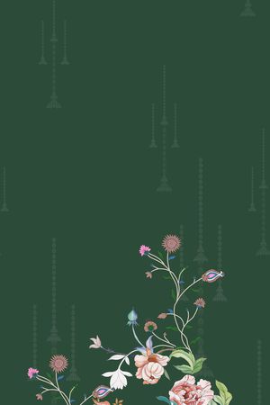 定位花印花花型图片
