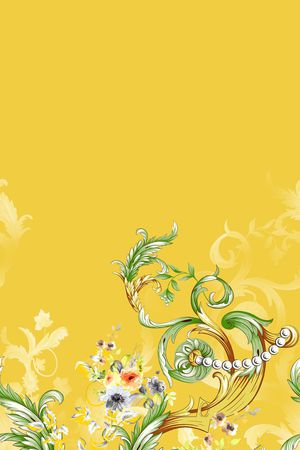 定位花印花花型图片