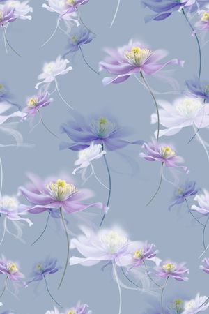 水彩印花花型图片
