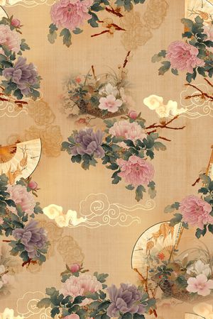 花卉印花花型图片