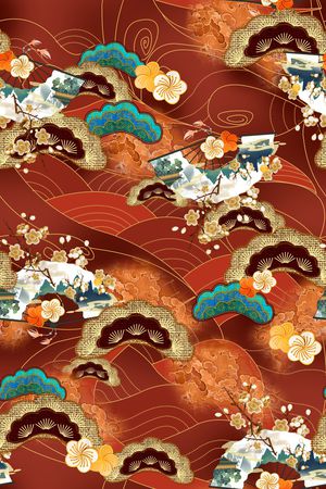 香云纱印花花型图片
