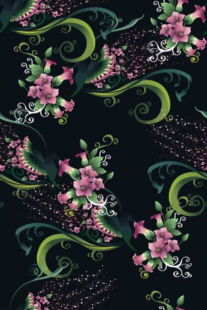 数码花型印花花型图片
