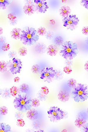 水彩印花花型图片