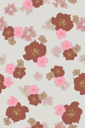 花卉印花花型图片