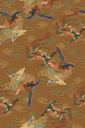 香云纱印花花型图片