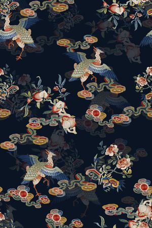香云纱印花花型图片