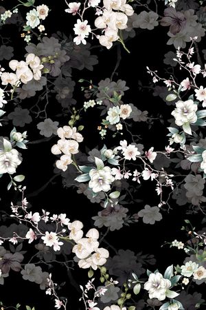 花卉印花花型图片