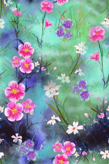花卉印花花型图片