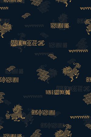 唐装印花花型图片