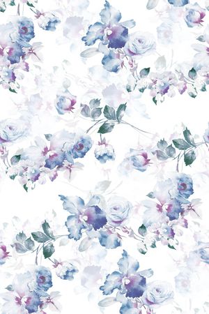 水彩印花花型图片