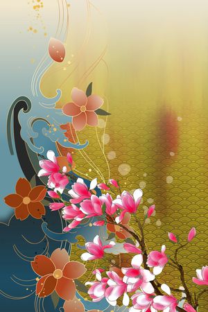 定位花印花花型图片