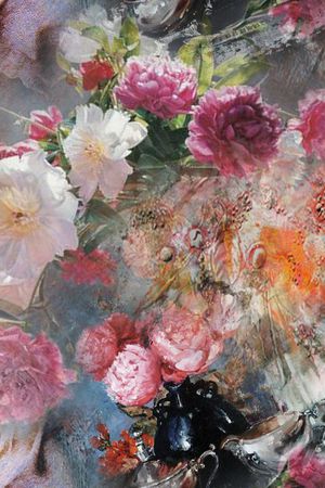 油画花卉印花花型图片