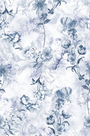 绿植树叶印花花型图片