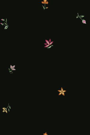 绿植树叶印花花型图片