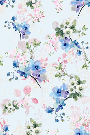 花卉印花花型图片