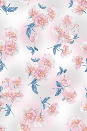 花卉印花花型图片