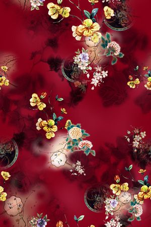 花卉印花花型图片