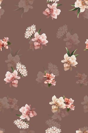 花卉印花花型图片