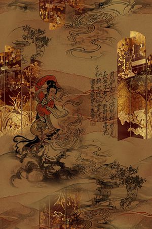 香云纱印花花型图片