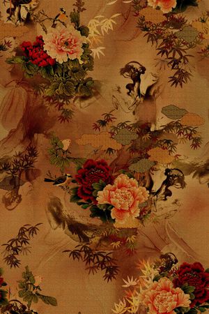 大牌风印花花型图片