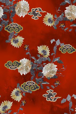 祥云印花花型图片